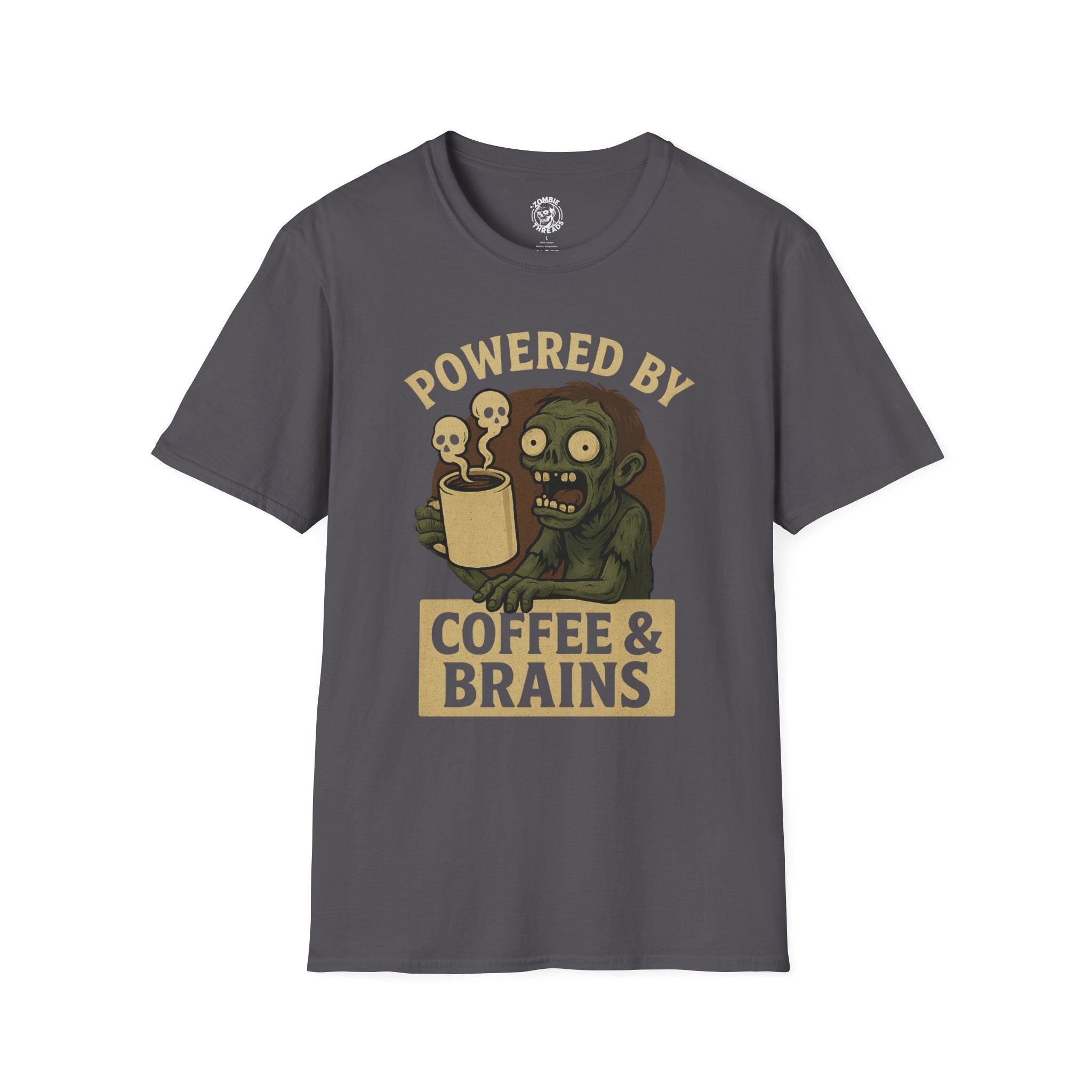 Powered by Coffee and Brains T-Shirt