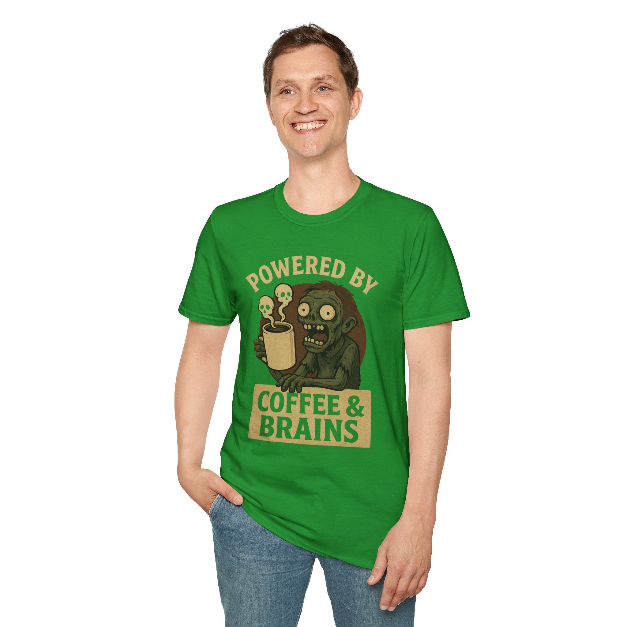 Powered by Coffee and Brains T-Shirt
