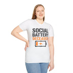 Social Battery Deceased T-Shirt