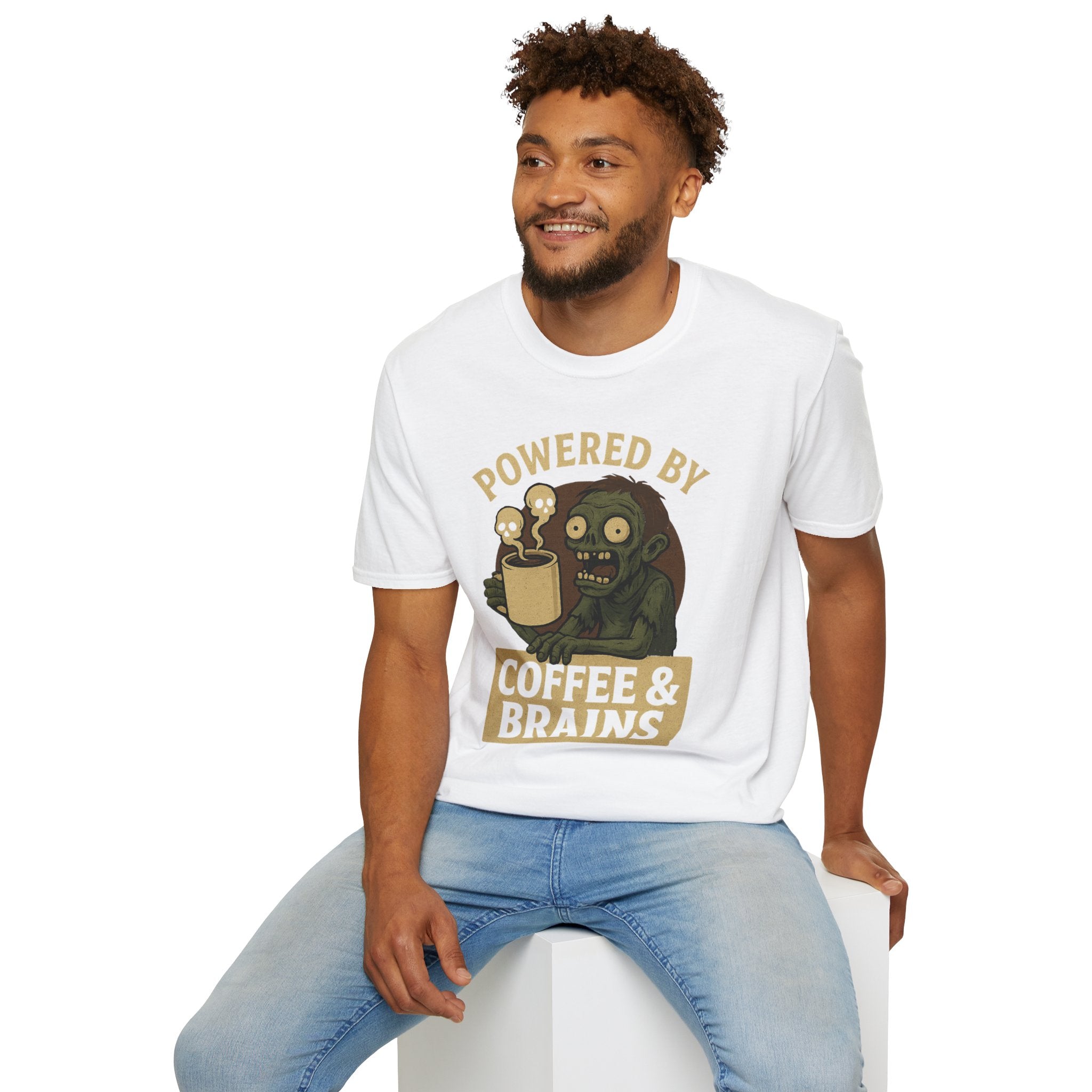 Powered by Coffee and Brains T-Shirt