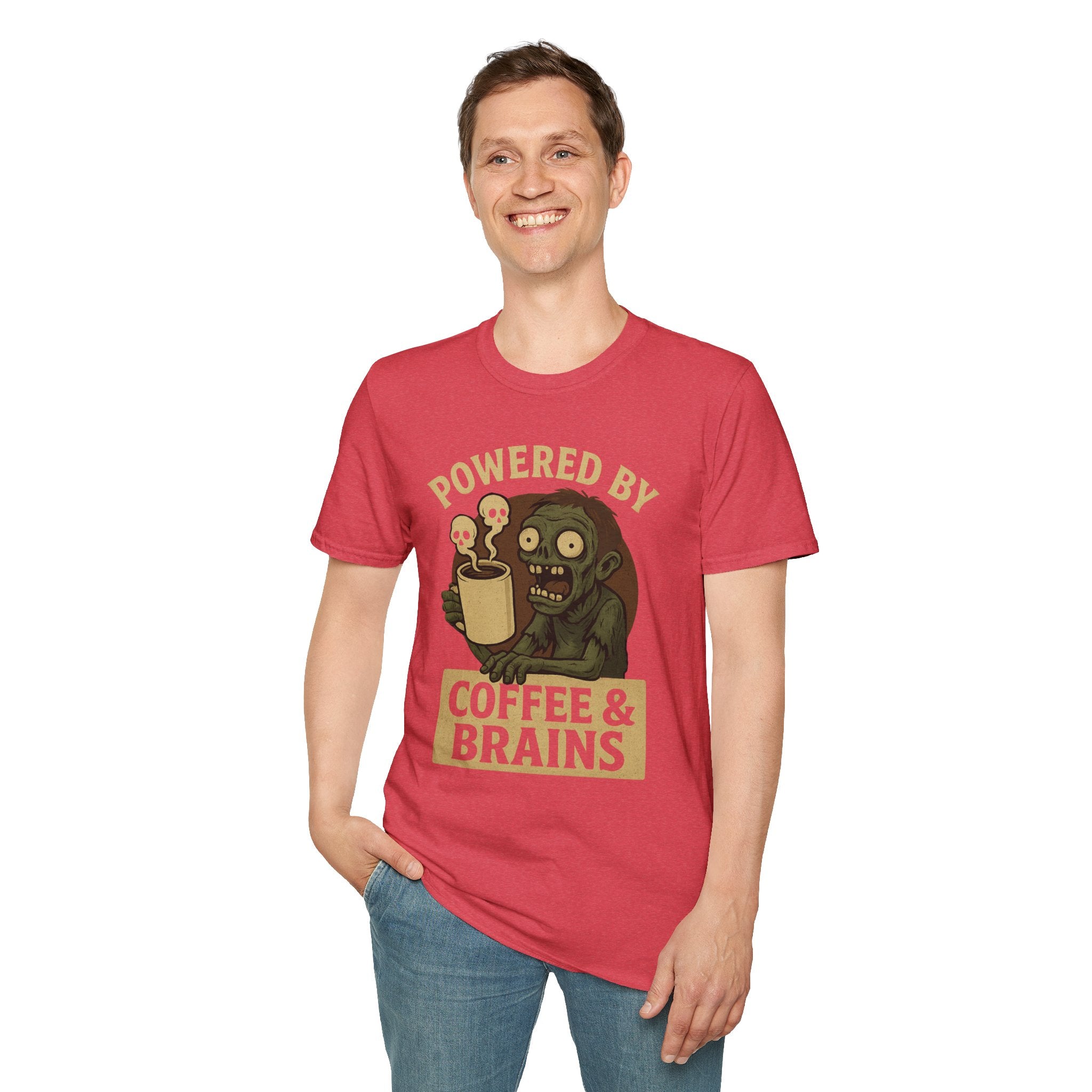 Powered by Coffee and Brains T-Shirt