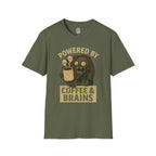 Powered by Coffee and Brains T-Shirt
