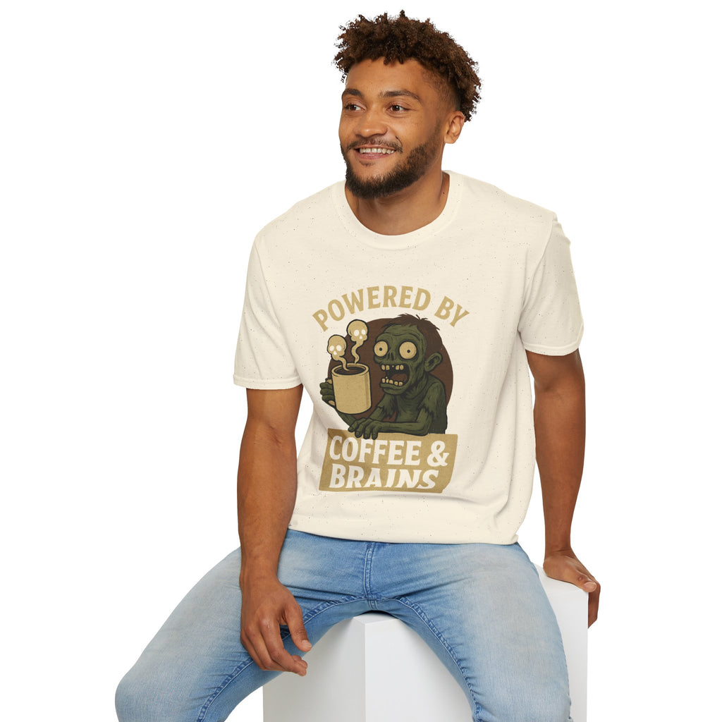 Powered by Coffee and Brains T-Shirt