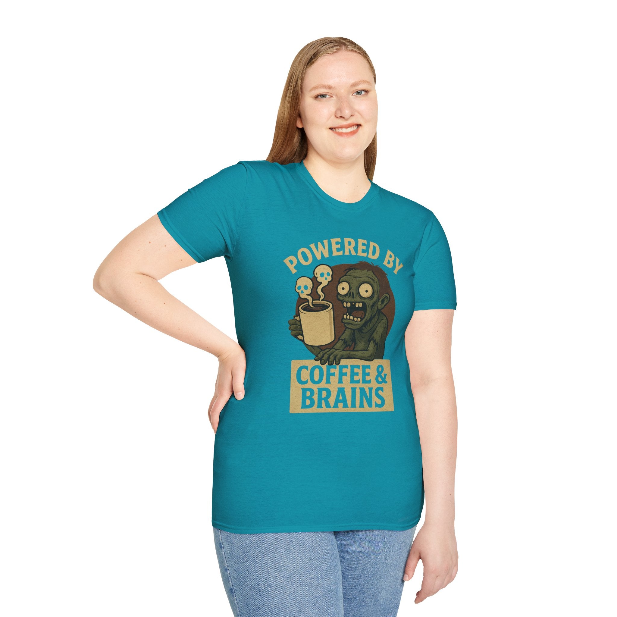 Powered by Coffee and Brains T-Shirt