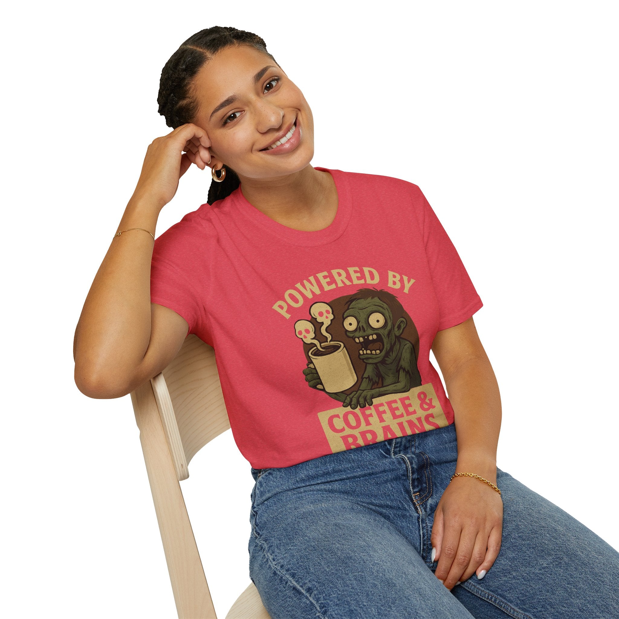 Powered by Coffee and Brains T-Shirt