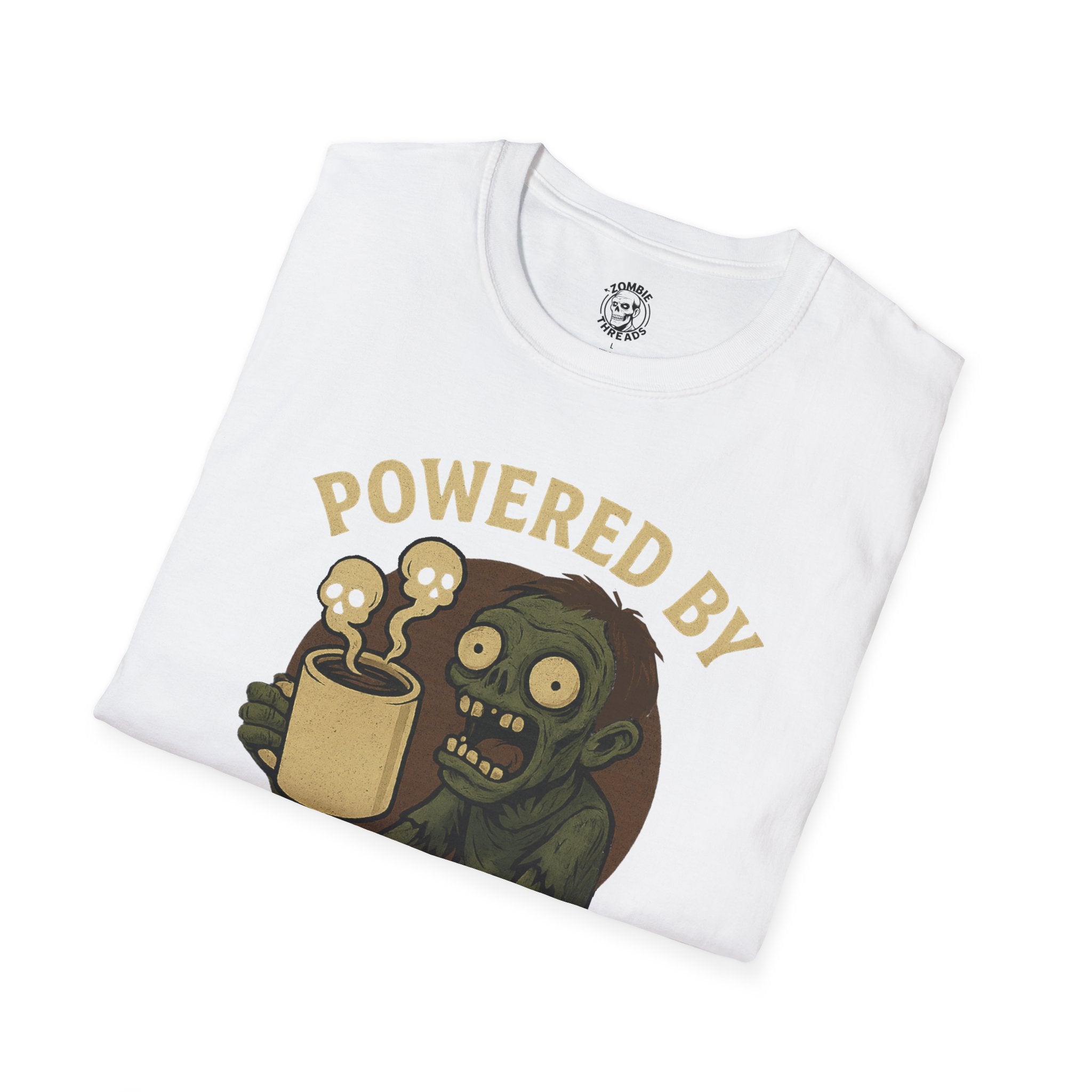 Powered by Coffee and Brains T-Shirt