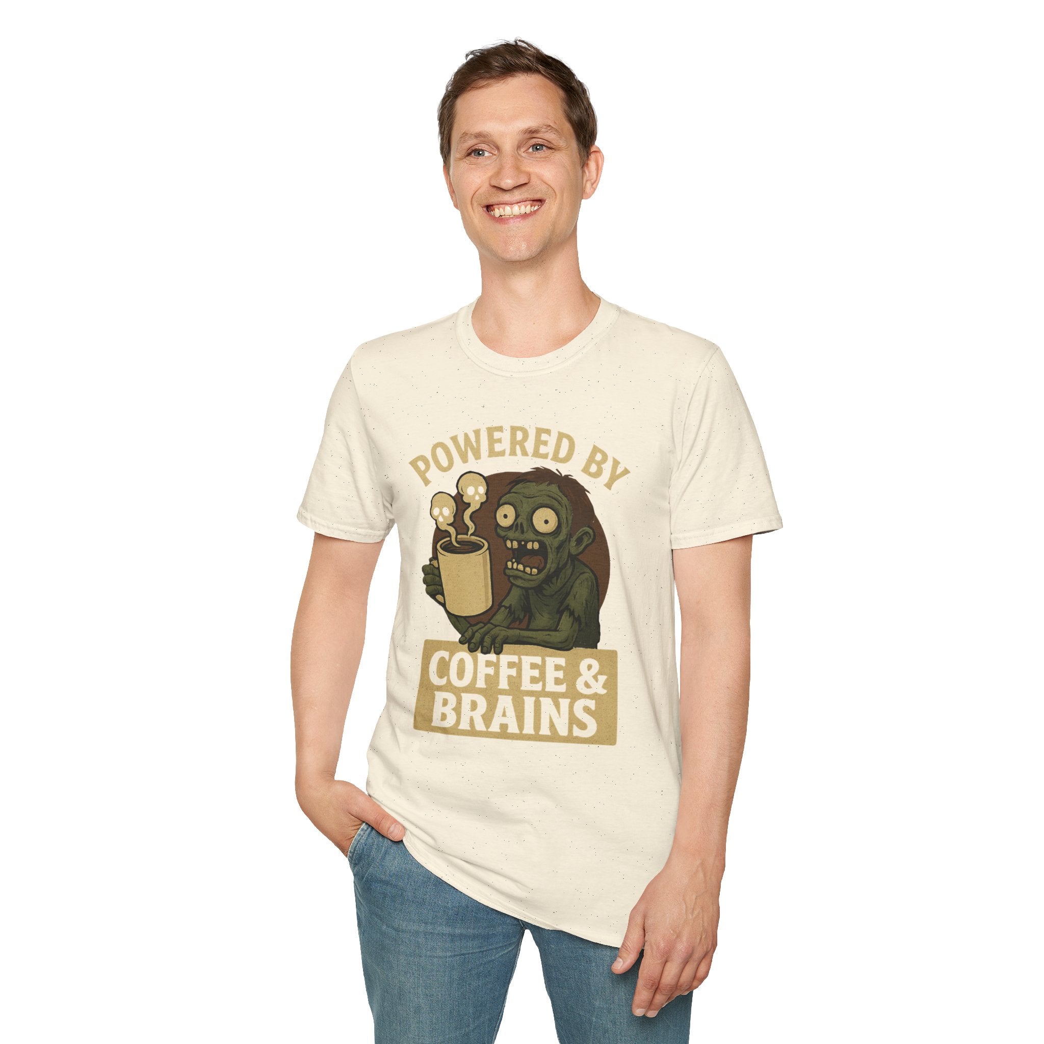 Powered by Coffee and Brains T-Shirt