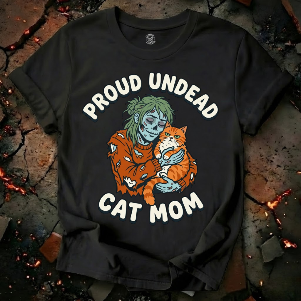 Undead Cat Mom T-Shirt