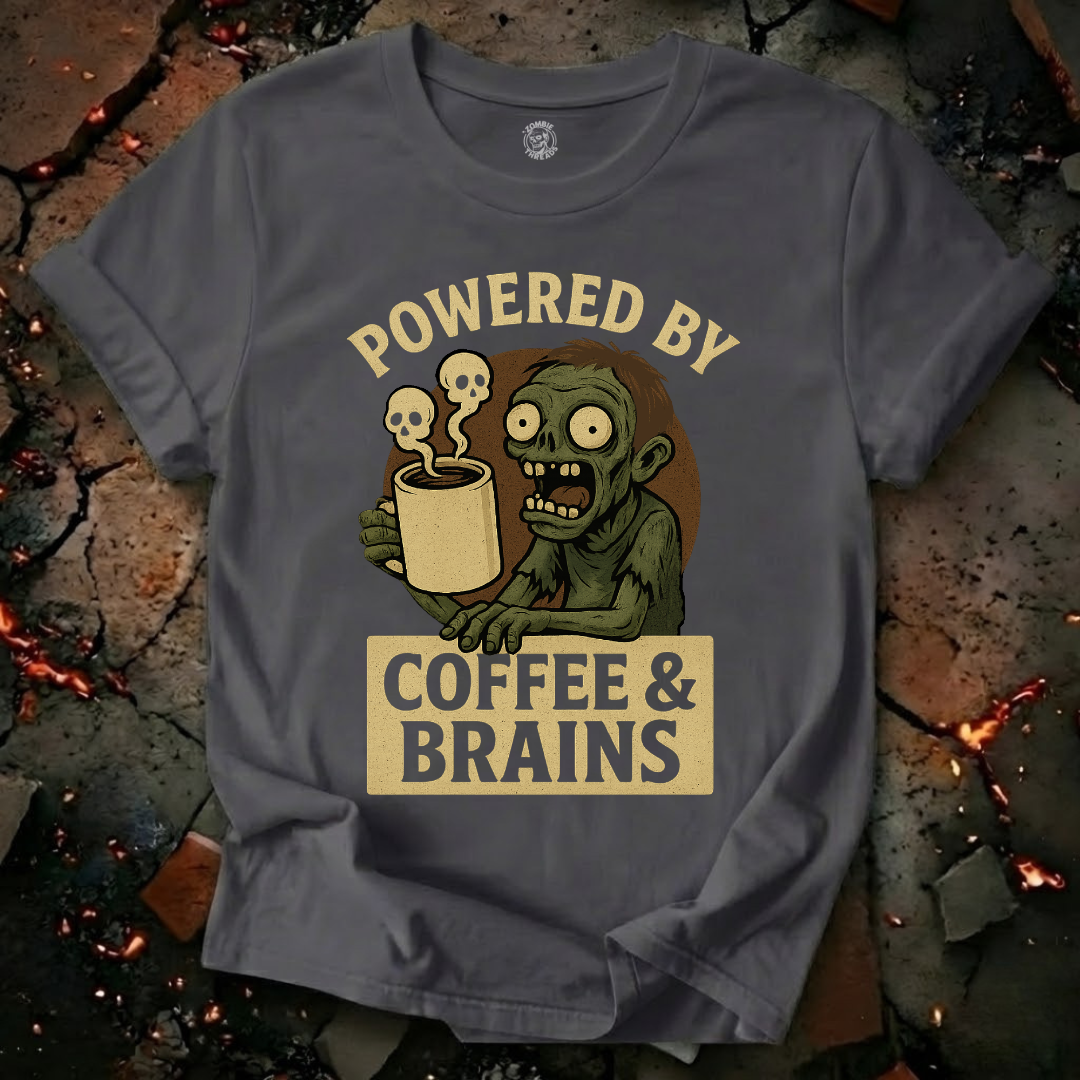 Powered by Coffee and Brains T-Shirt