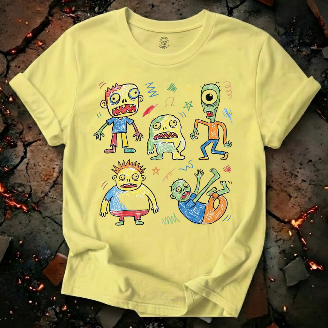 Scribble Zombie Parade T-Shirt