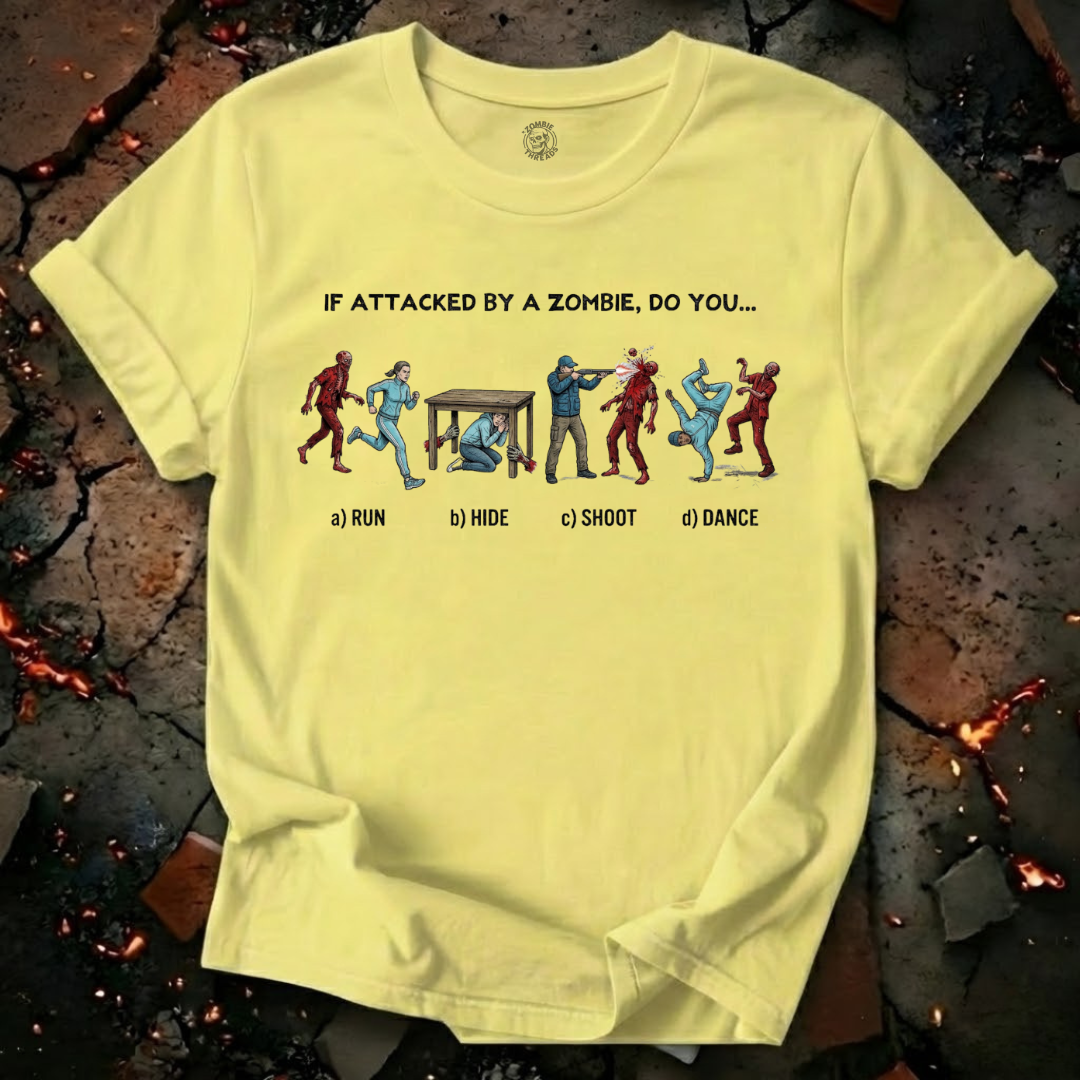 If Attacked By A Zombie T-Shirt