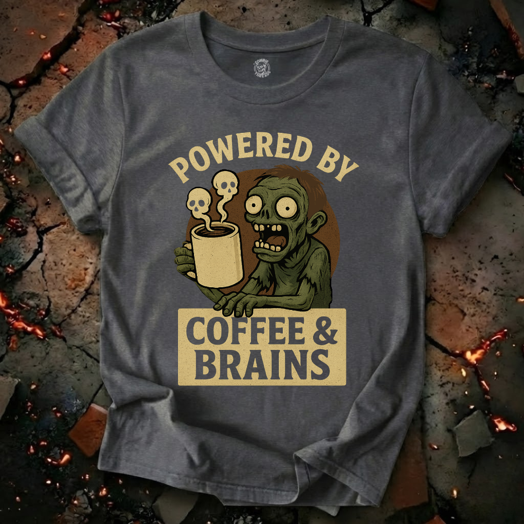 Powered by Coffee and Brains T-Shirt