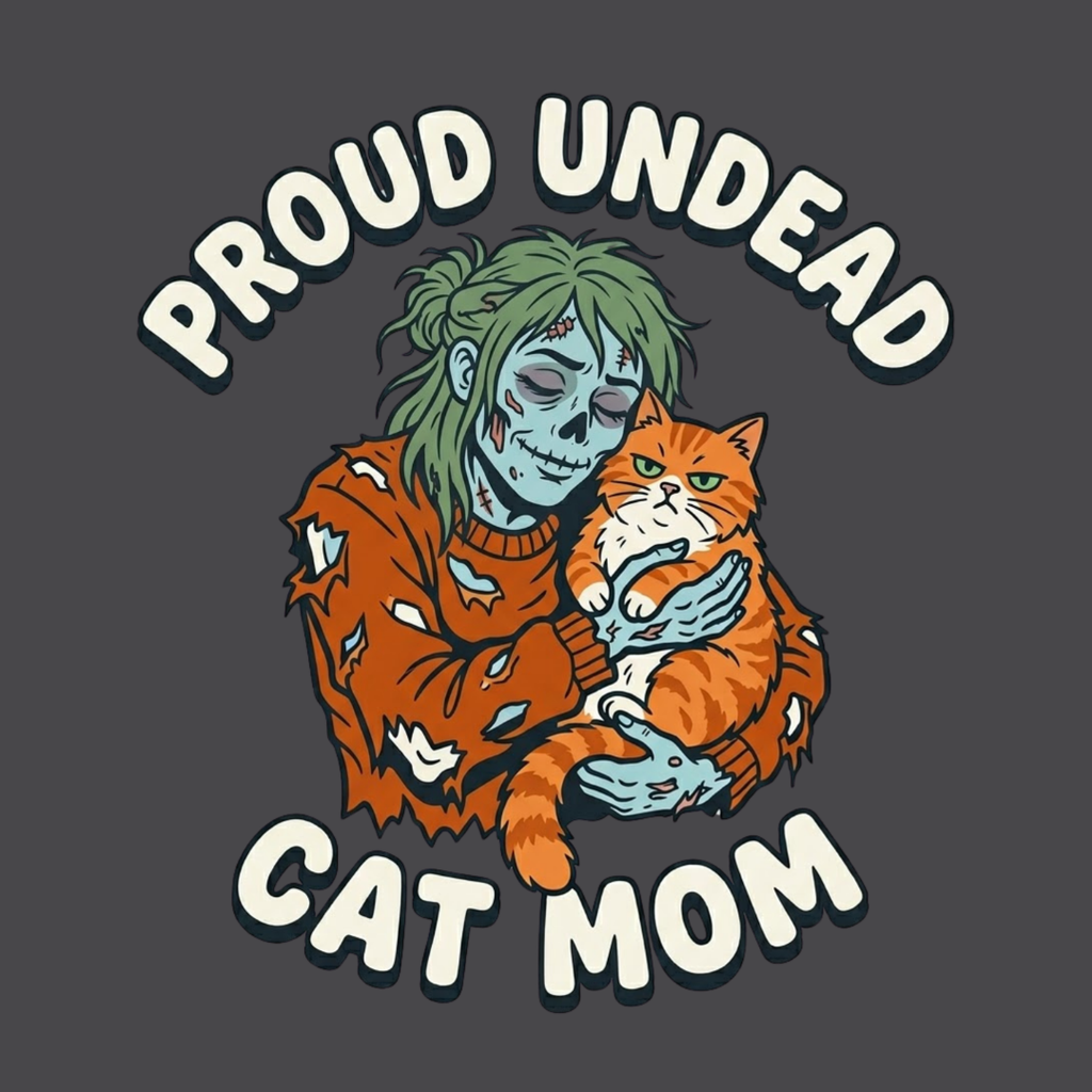 Undead Cat Mom T-Shirt