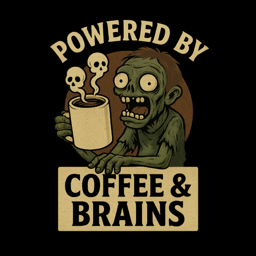 Powered by Coffee and Brains T-Shirt