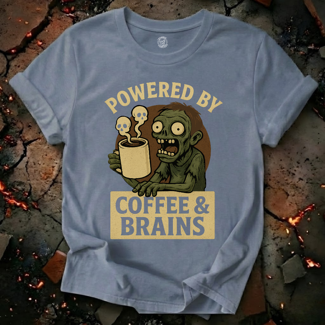 Powered by Coffee and Brains T-Shirt