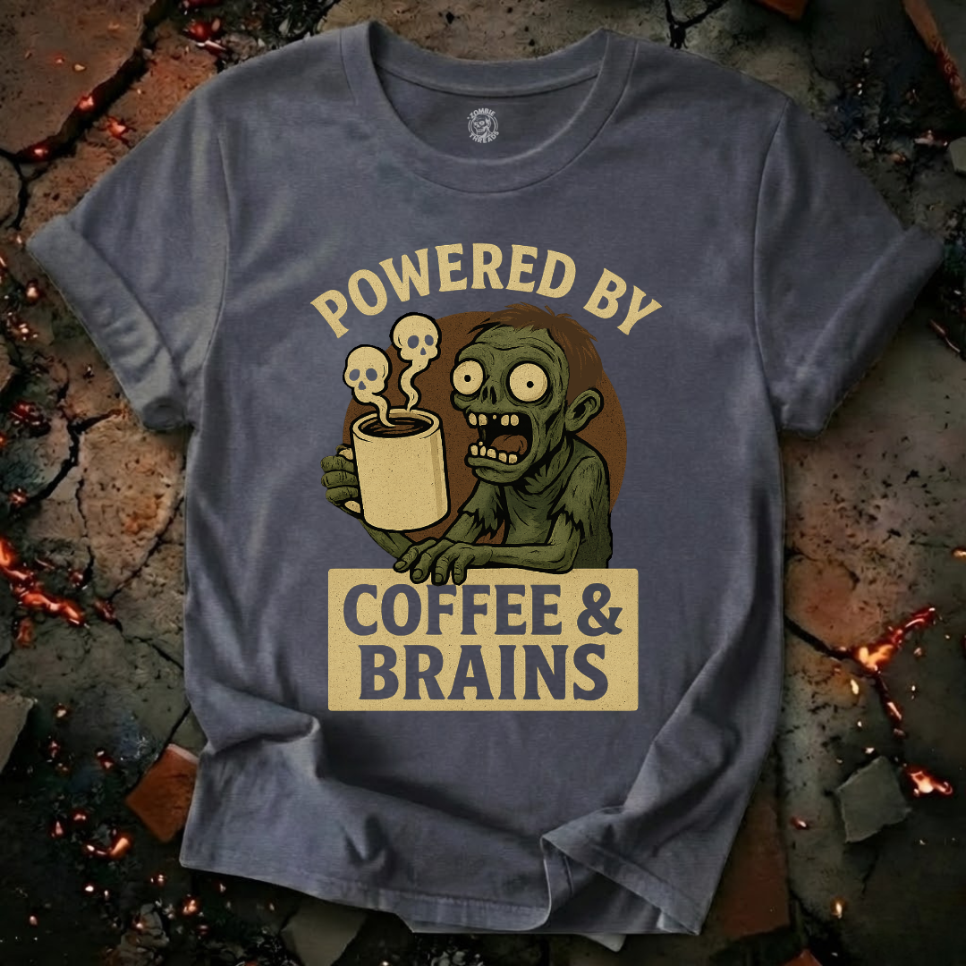 Powered by Coffee and Brains T-Shirt
