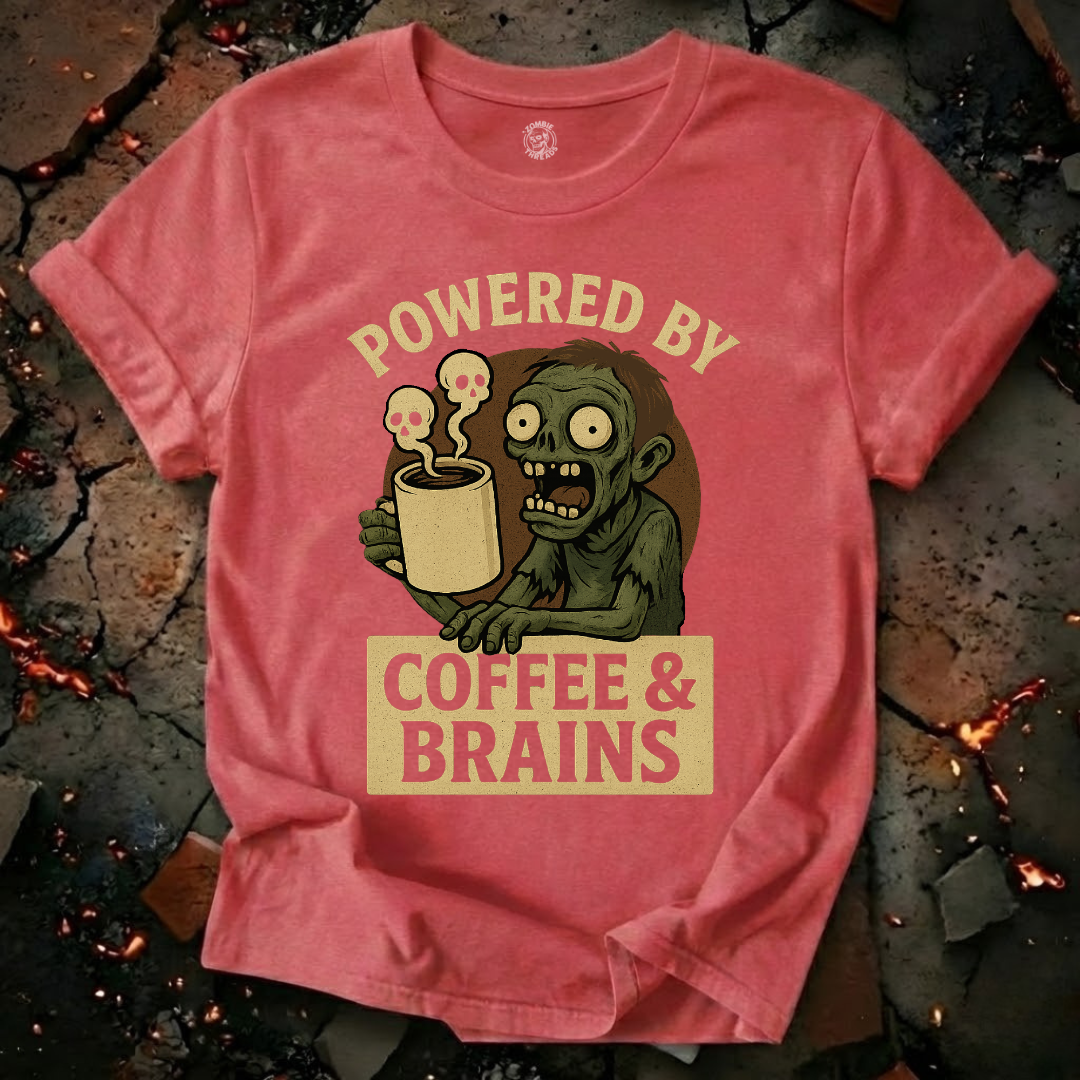 Powered by Coffee and Brains T-Shirt