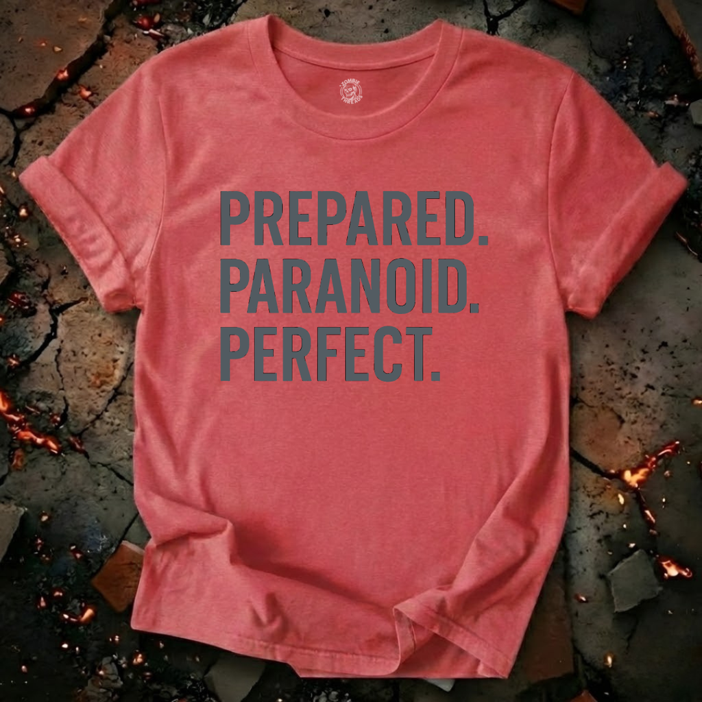 Prepared. Paranoid. Perfect. T-Shirt