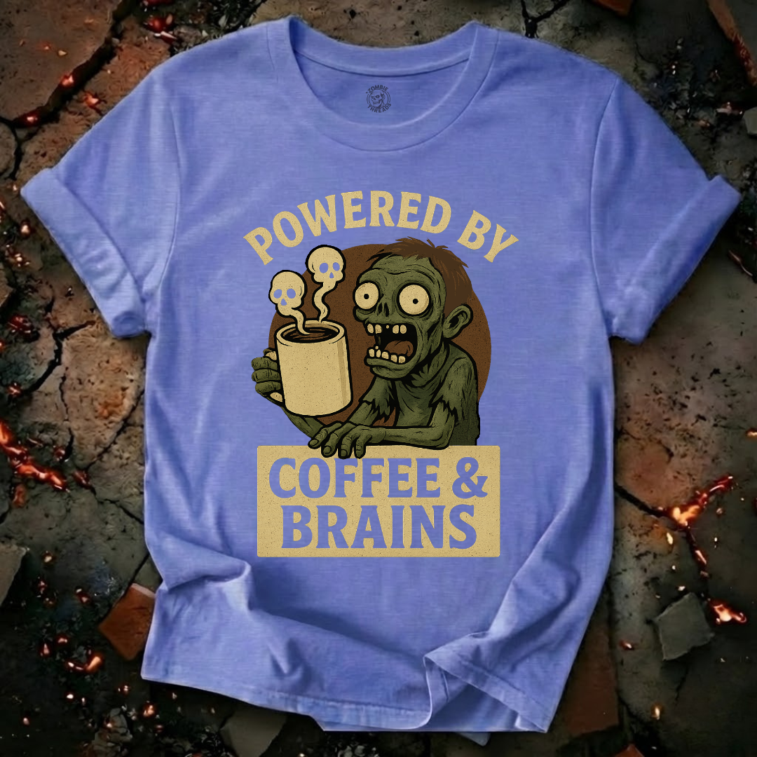 Powered by Coffee and Brains T-Shirt