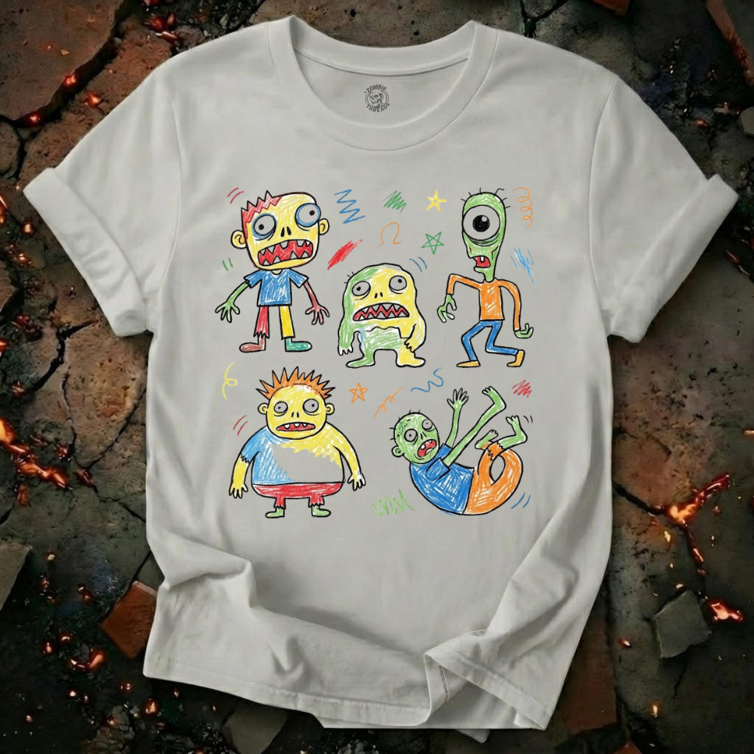Scribble Zombie Parade T-Shirt