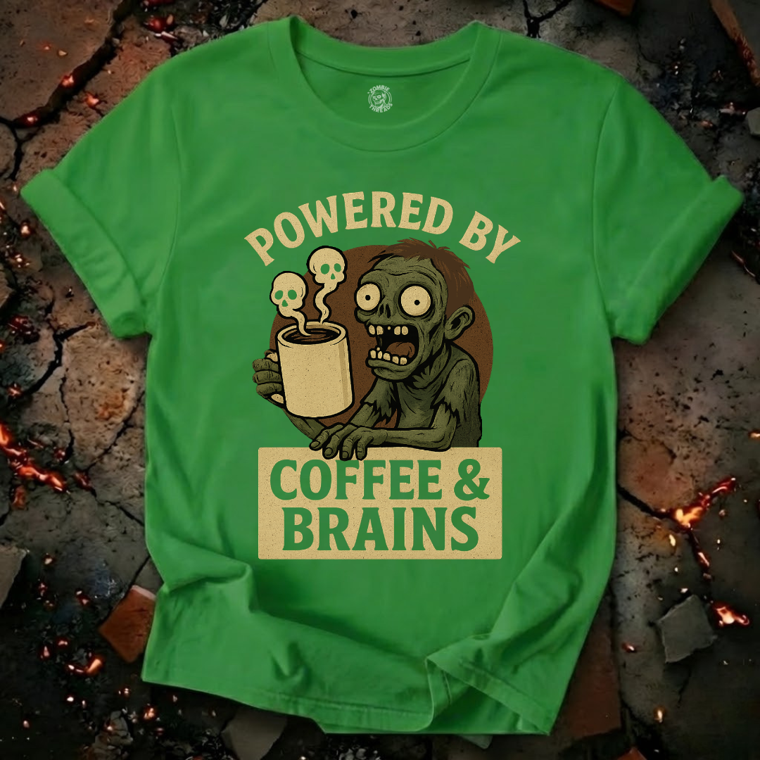 Powered by Coffee and Brains T-Shirt