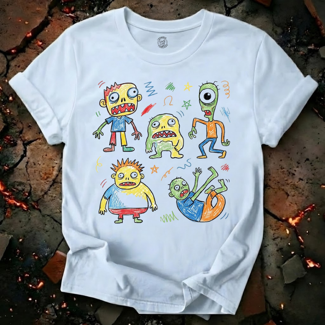 Scribble Zombie Parade T-Shirt