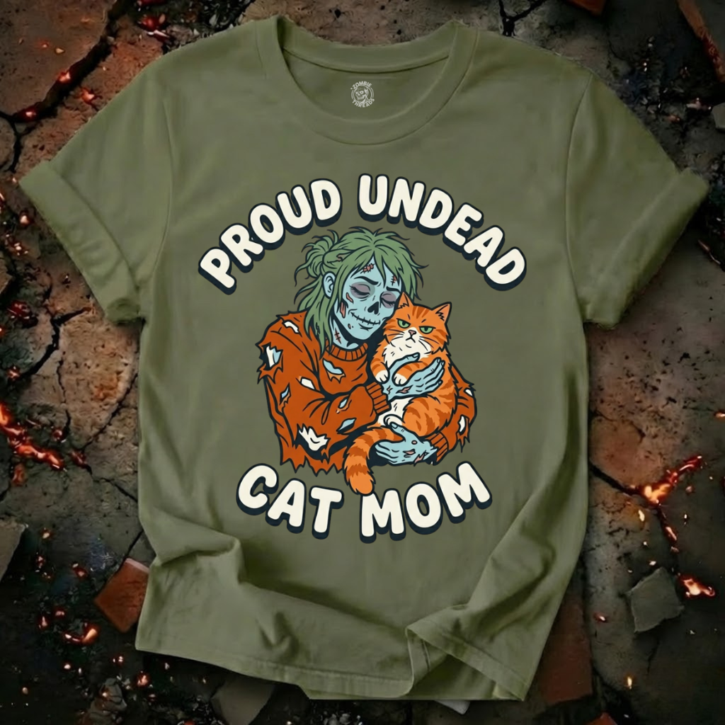 Undead Cat Mom T-Shirt