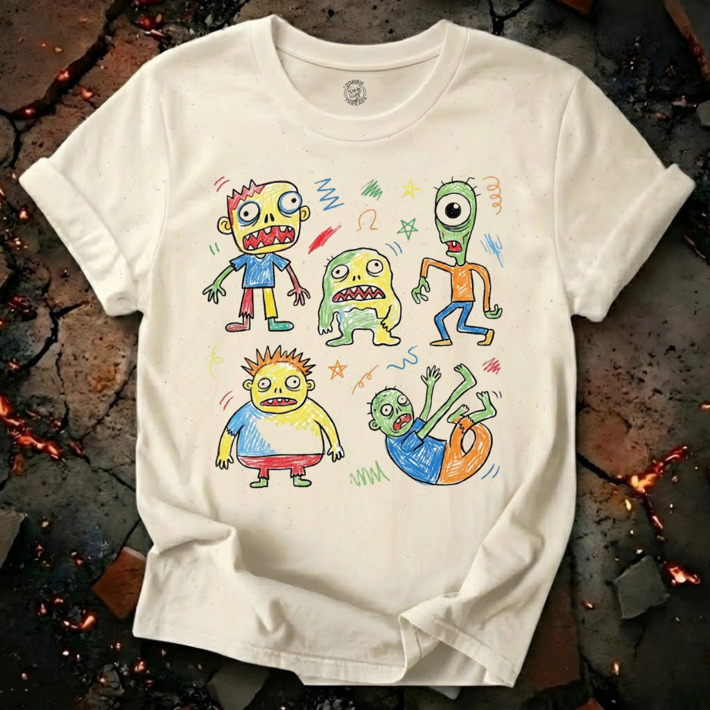 Scribble Zombie Parade T-Shirt