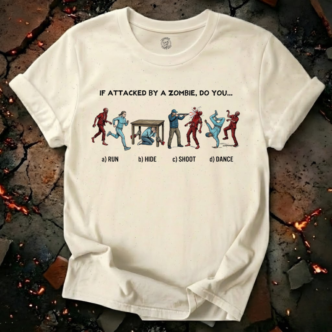 If Attacked By A Zombie T-Shirt
