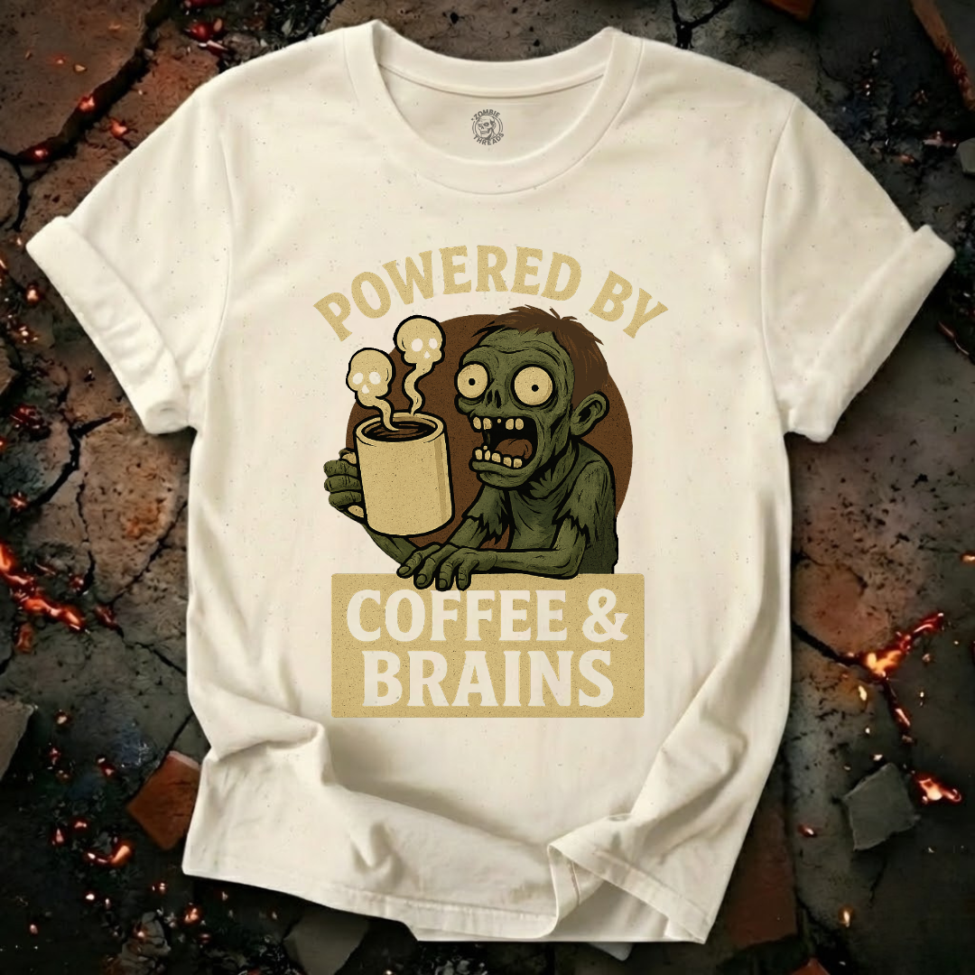 Powered by Coffee and Brains T-Shirt