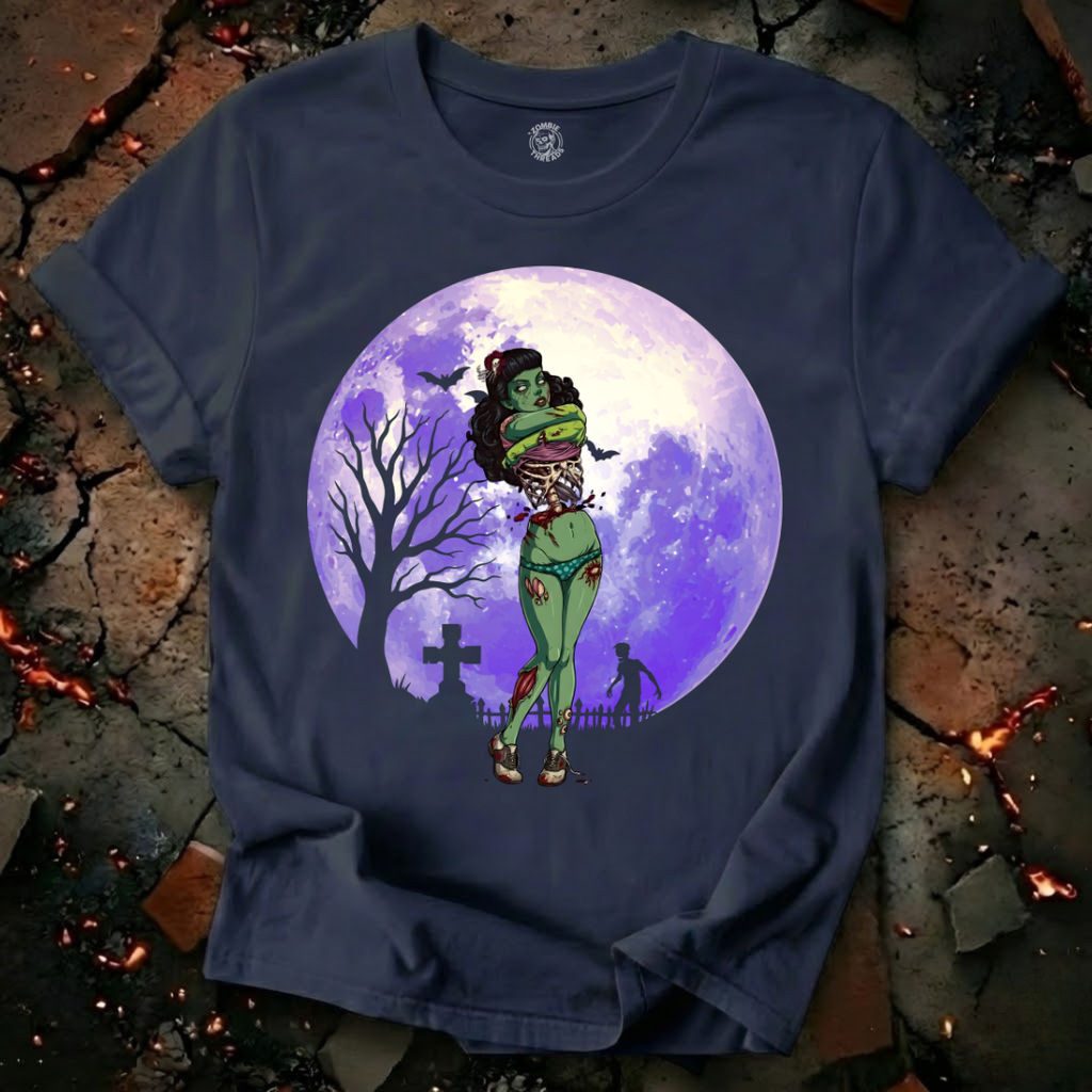 Graveyard Hot Purple T-Shirt