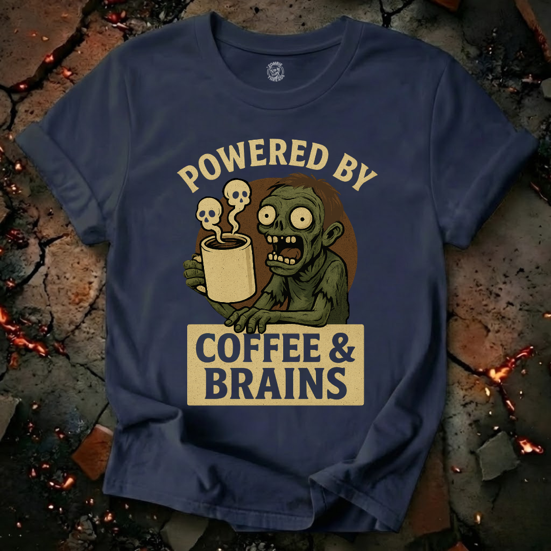 Powered by Coffee and Brains T-Shirt