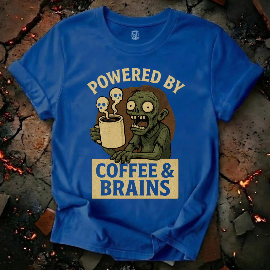 Powered by Coffee and Brains T-Shirt