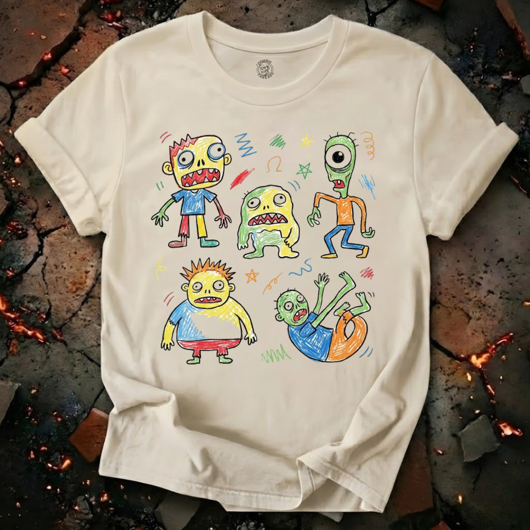 Scribble Zombie Parade T-Shirt