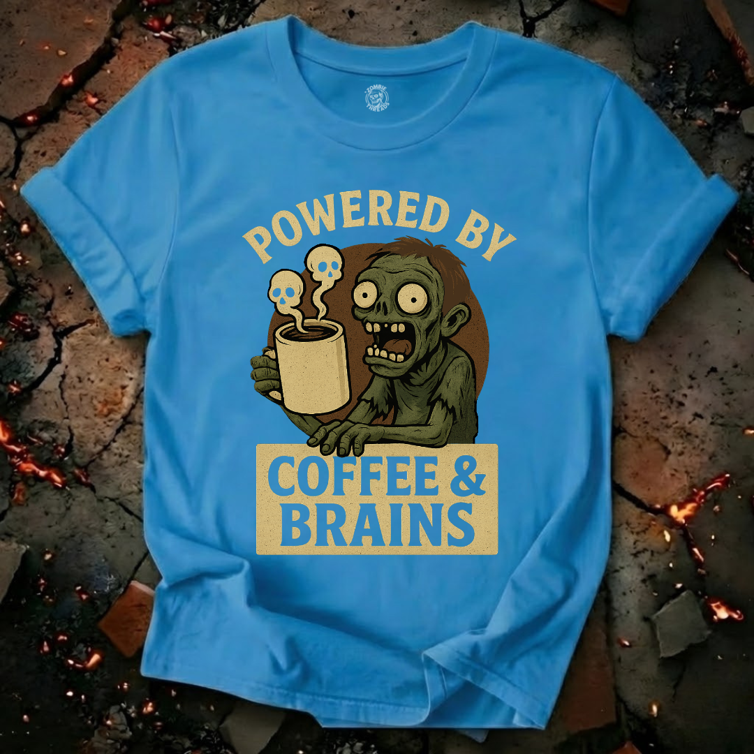 Powered by Coffee and Brains T-Shirt