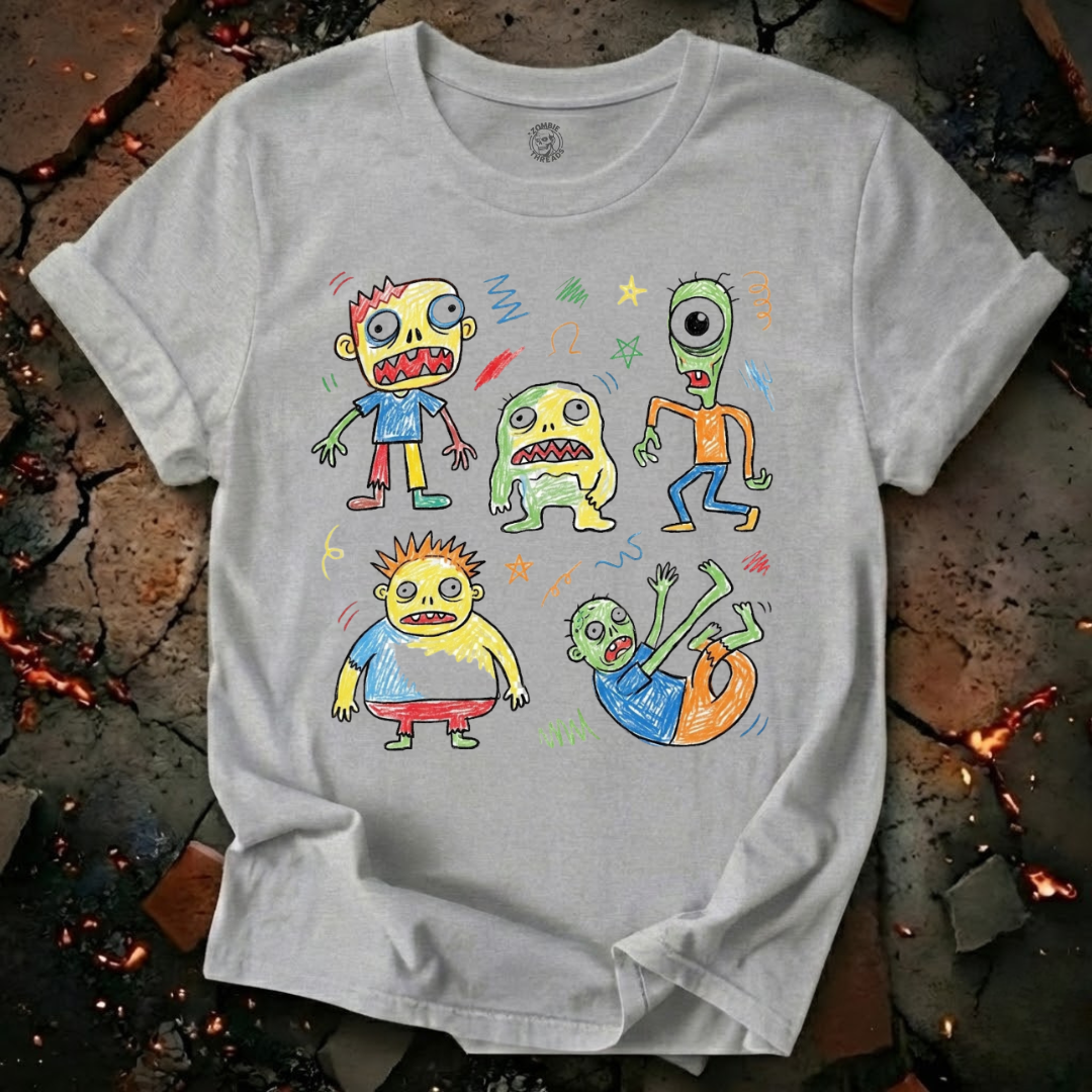 Scribble Zombie Parade T-Shirt