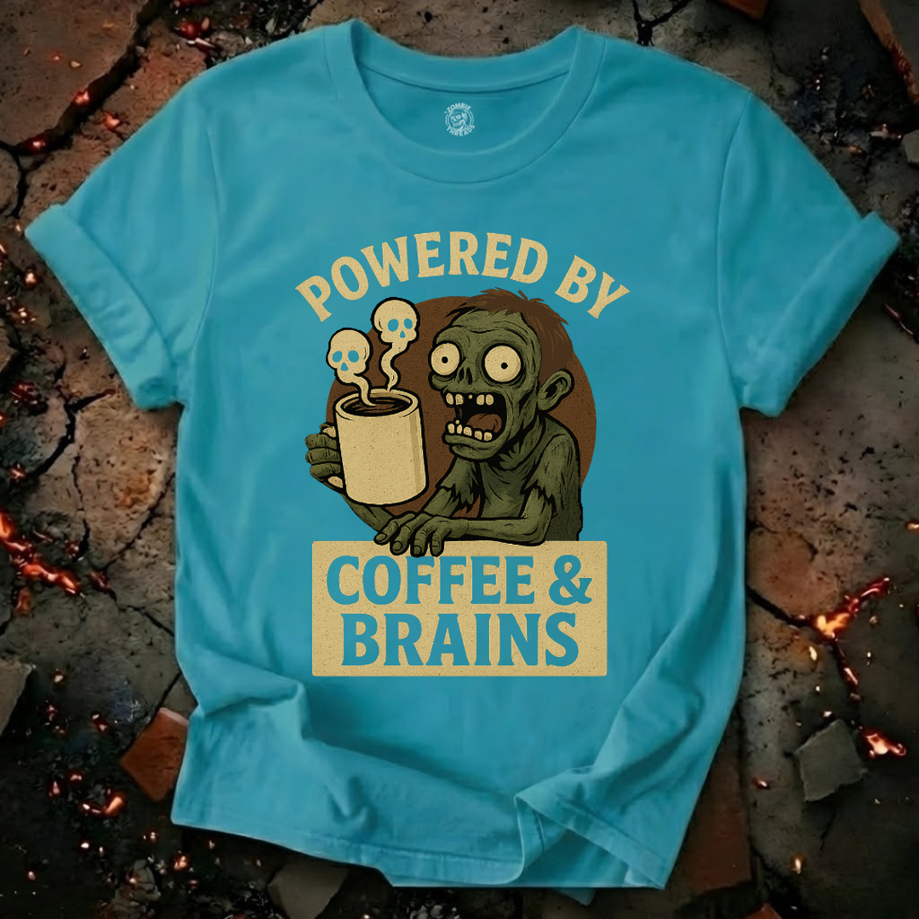 Powered by Coffee and Brains T-Shirt