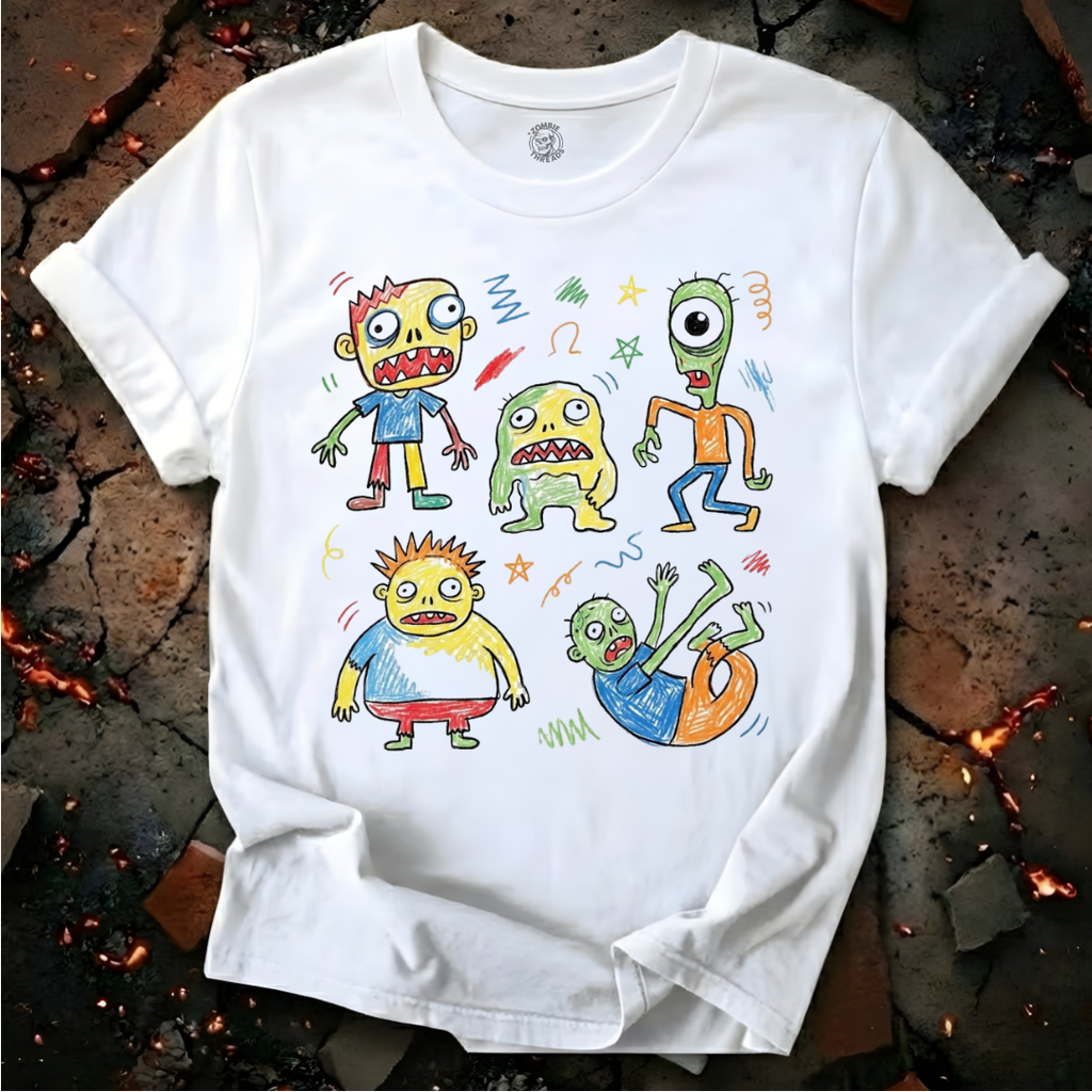Scribble Zombie Parade T-Shirt