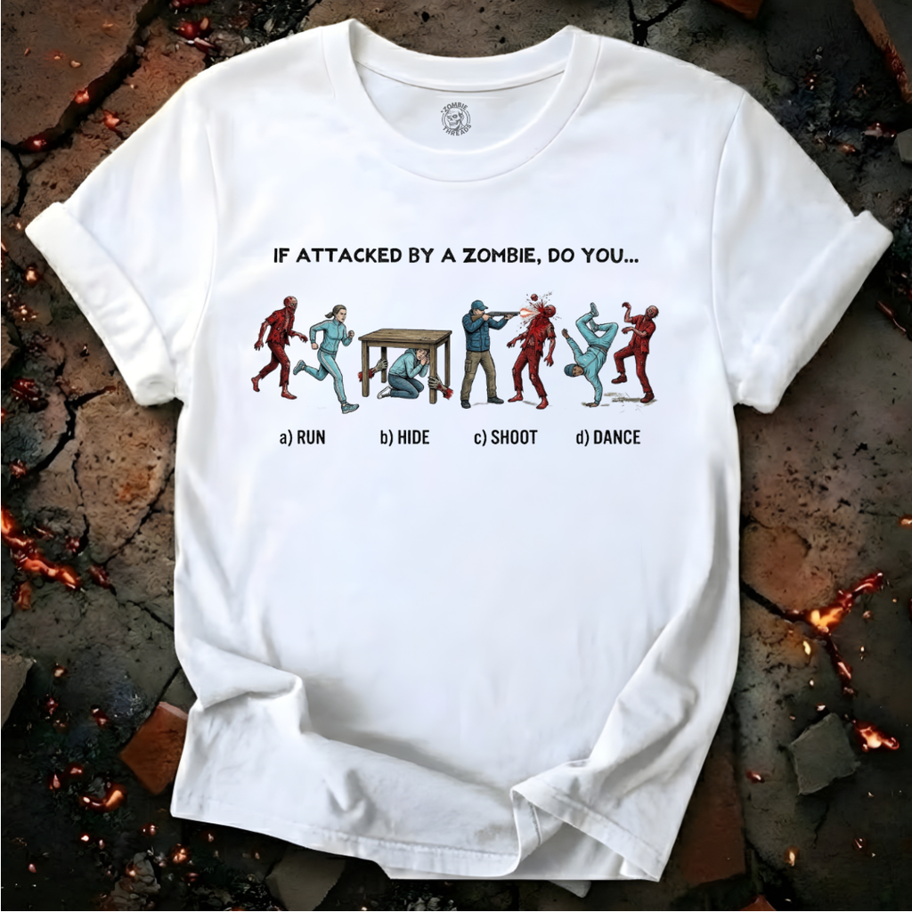 If Attacked By A Zombie T-Shirt